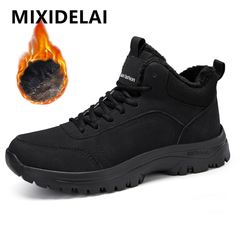 Men'S Shoes With Support - Winter Men's Boots Warm Plush Men's
