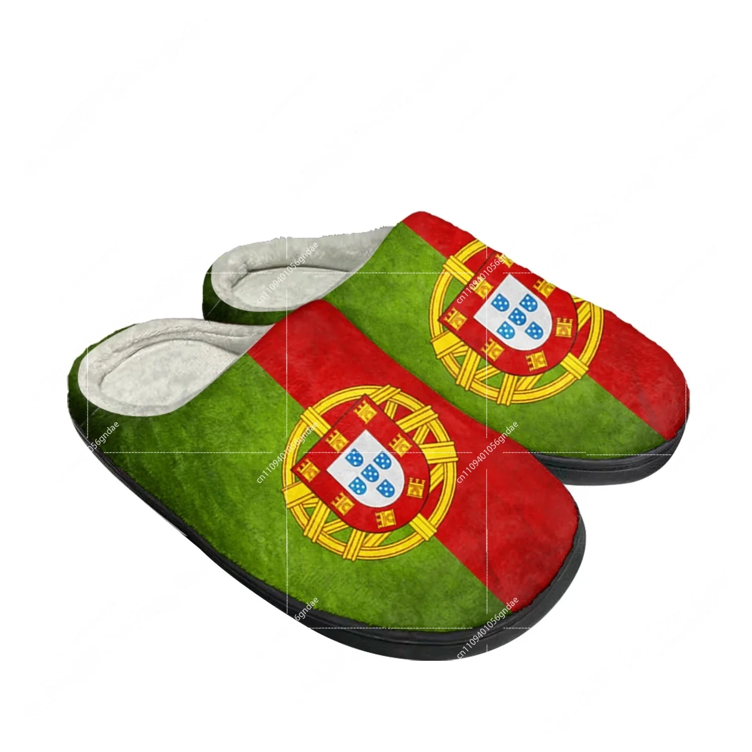Men'S Shoes For Sale - Portugal Flag Home Cotton Custom Slippers