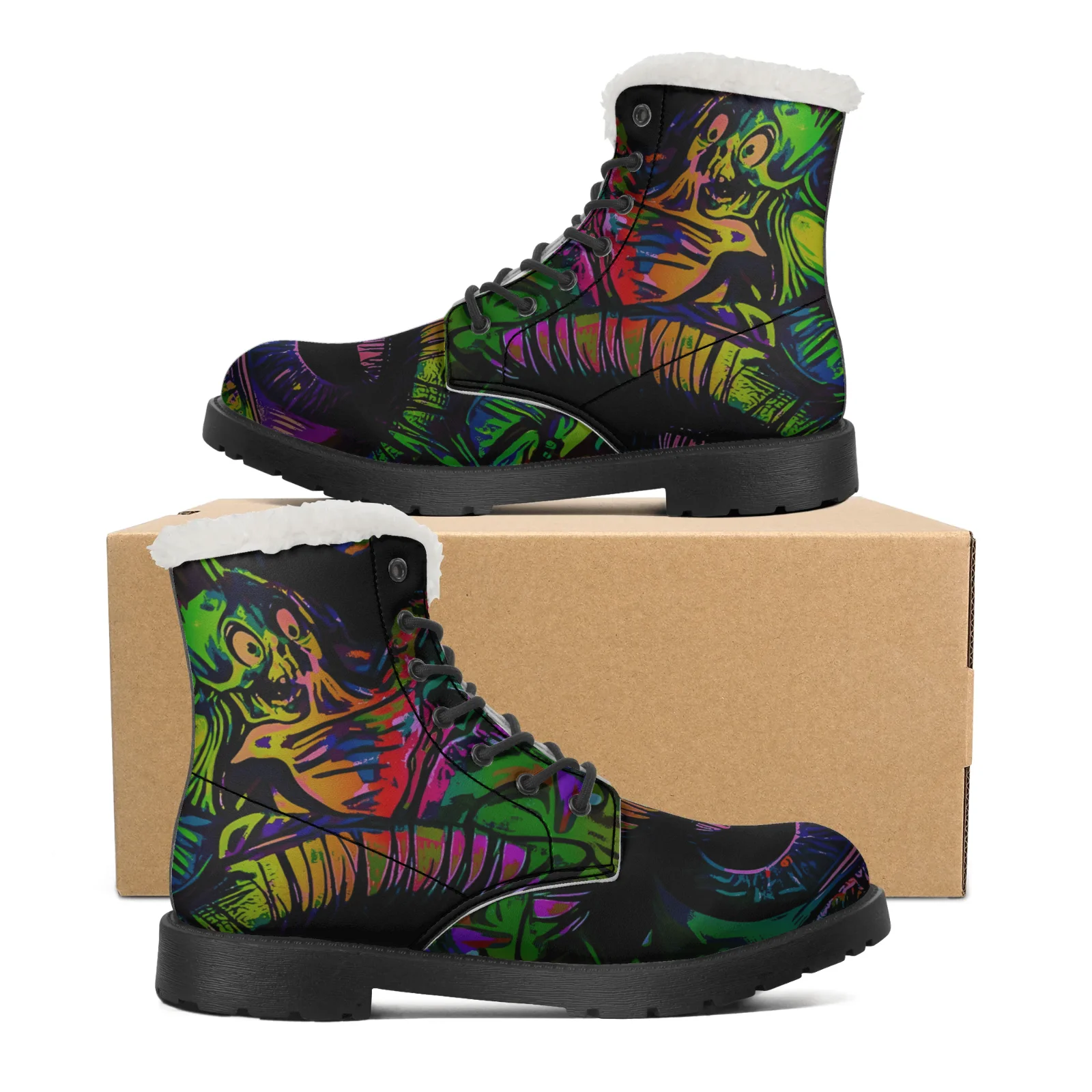 Men Shoes Eu To Us - Cool Design Plush Snow Boots for