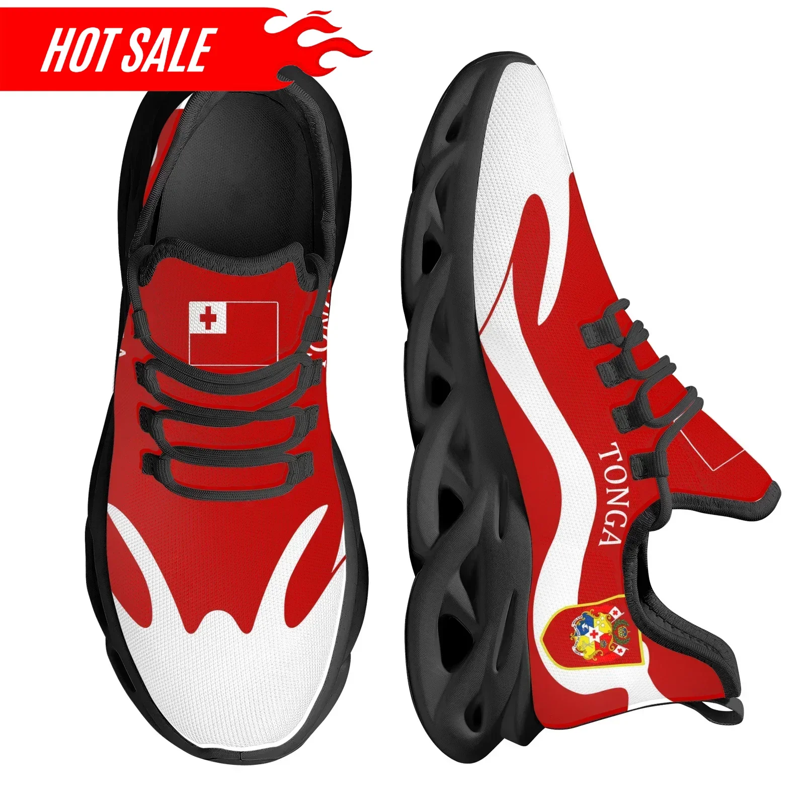 Red Trendy Tonga National Flag - đánh giá và giá Men Shoes Red Bottom
