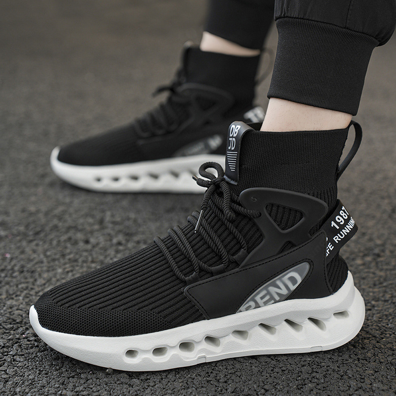 Trendy Men High Top Sock Shoes - đánh giá và giá Canvas Sneaker High