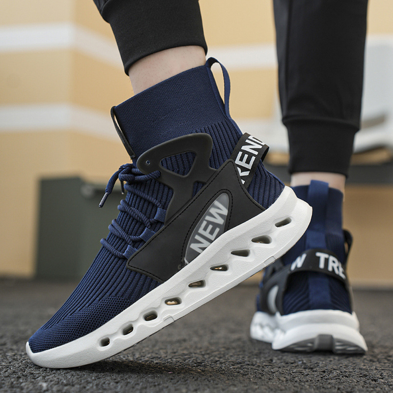 Trendy Men High Top Sock Shoes - đánh giá và giá Canvas Sneaker High