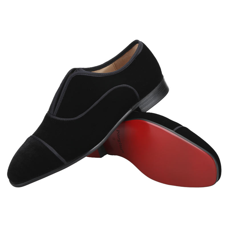 Piergitar 2019 Mới màu Đen nam - đánh giá và giá Men Shoes Red Bottom