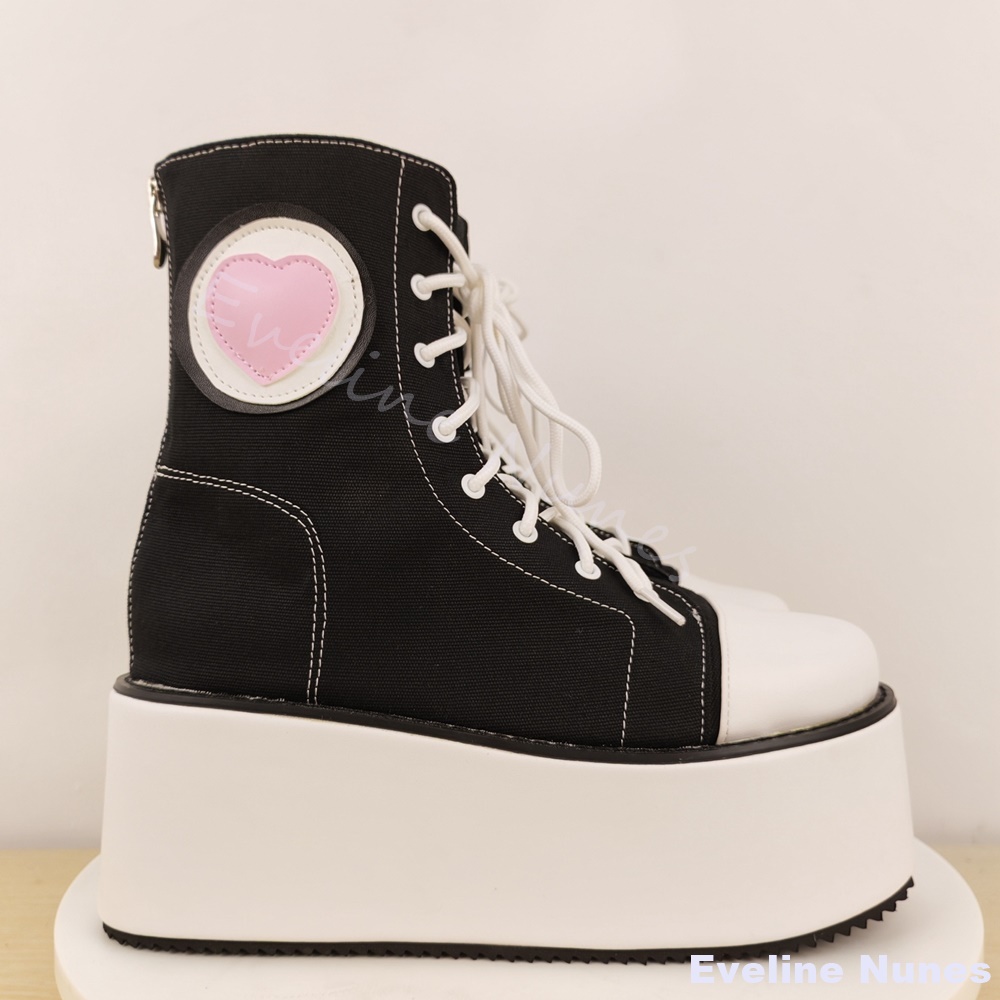 Thick-soled High-top Canvas Sh - đánh giá và giá Canvas Sneaker High