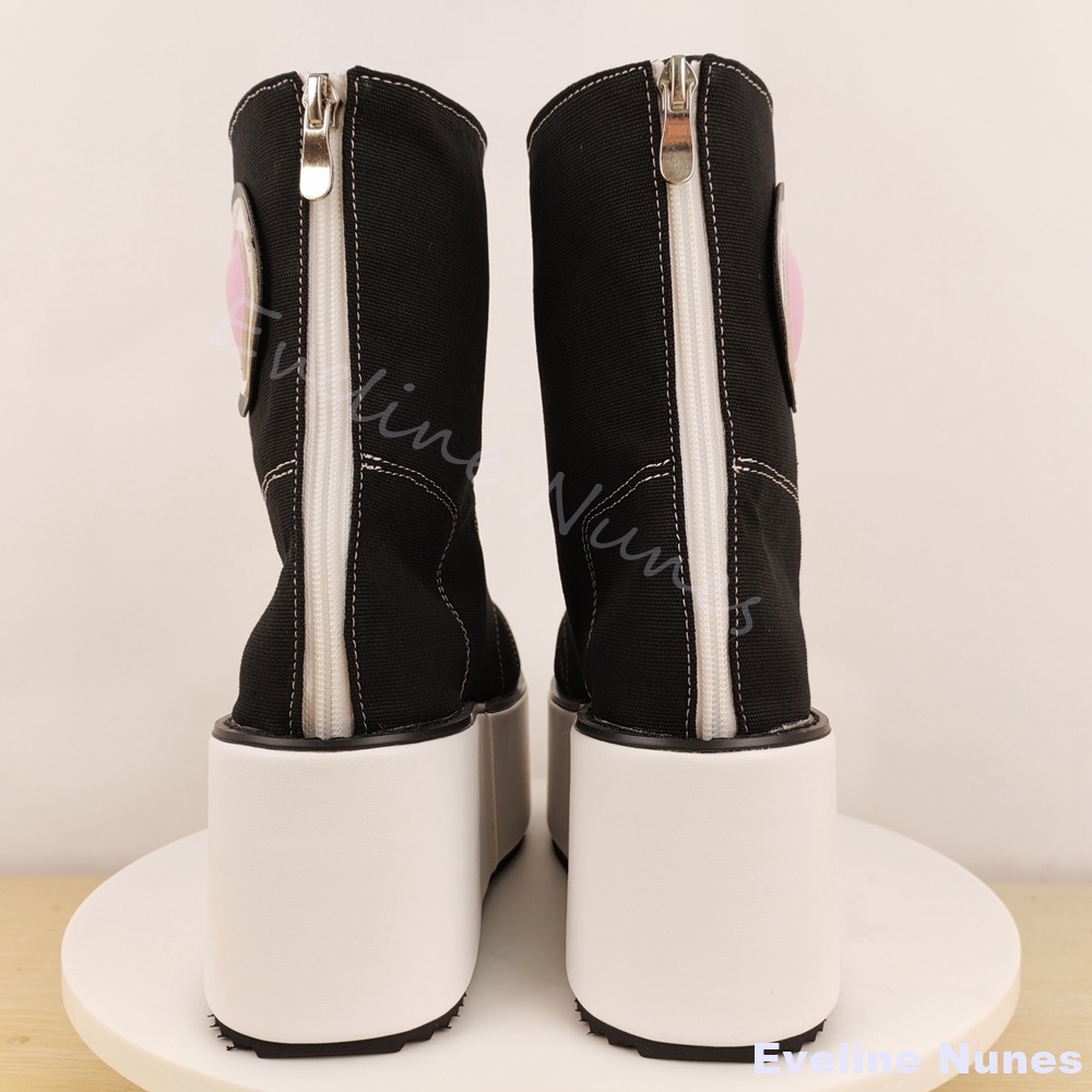 Thick-soled High-top Canvas Sh - đánh giá và giá Canvas Sneaker High