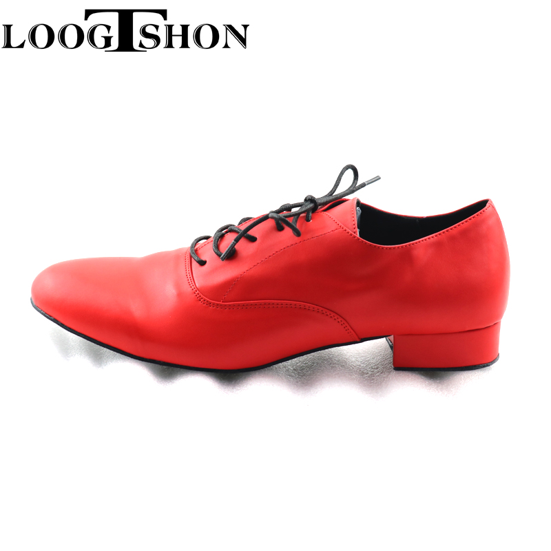 LOOGTSHON RED  Men's red leath - đánh giá và giá Men Shoes Red Bottom