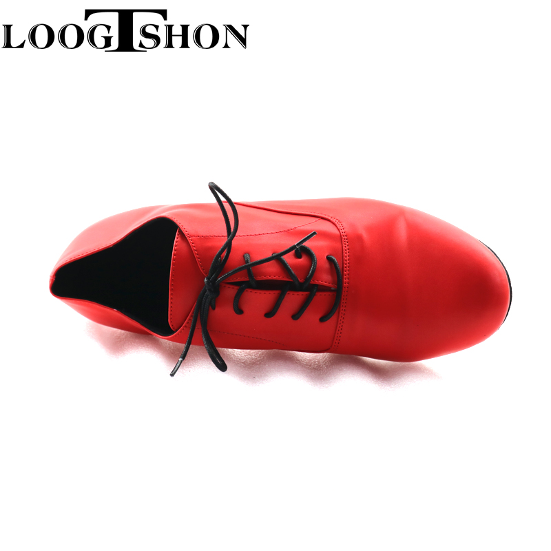 LOOGTSHON RED  Men's red leath - đánh giá và giá Men Shoes Red Bottom