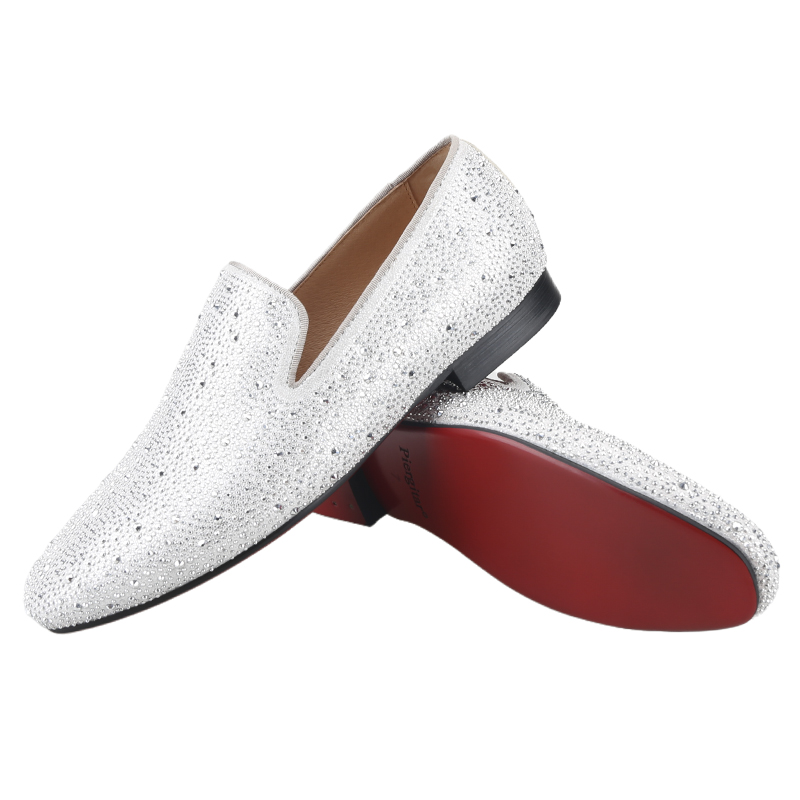 Piergitar Sliver Genuine Leath - đánh giá và giá Men Shoes Red Bottom