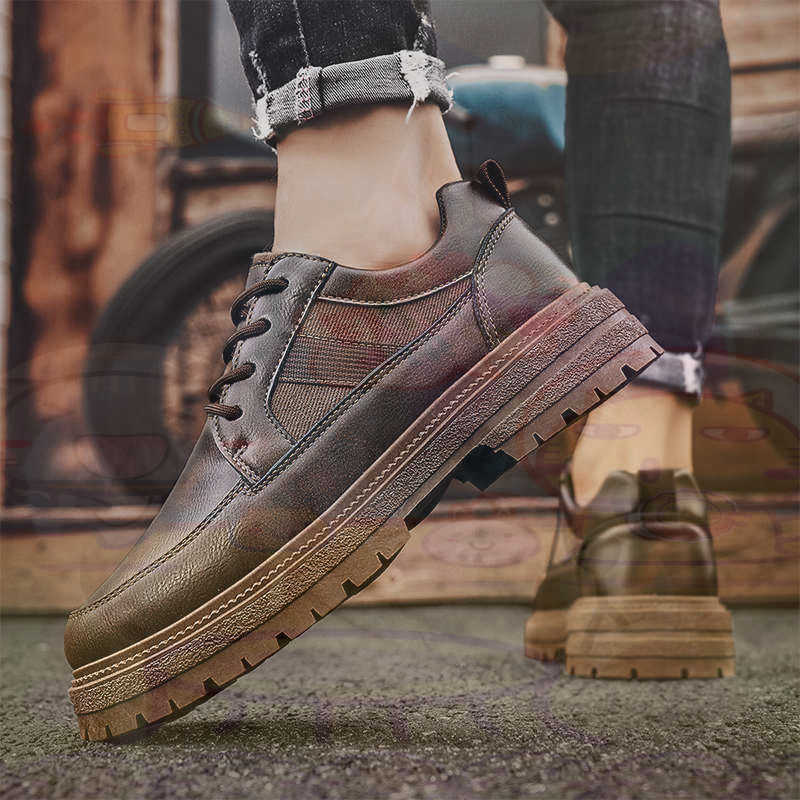 Dark Natural Leather Fashion T - đánh giá và giá Men Shoes Eu To Us