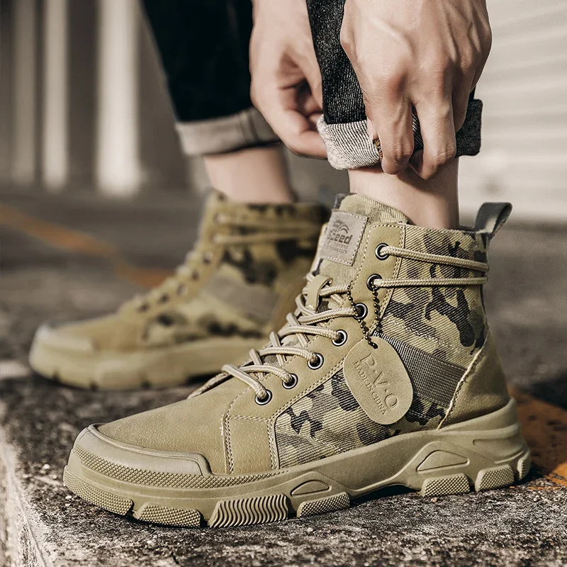 High-Top Boots for Men Autumn  - đánh giá và giá Men'S Shoes Dockers