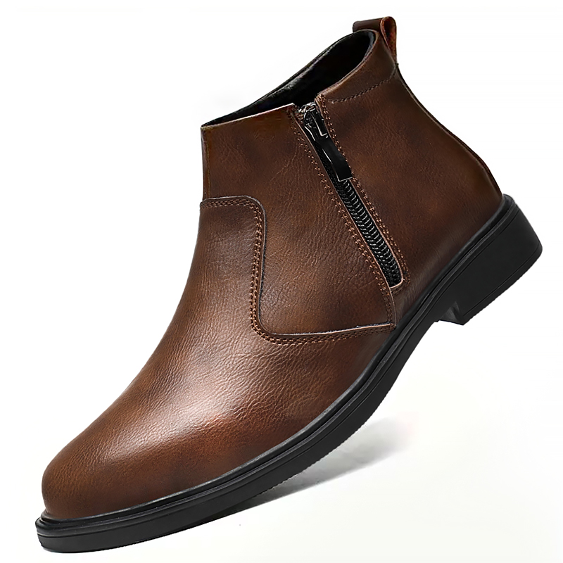 Autumn and Winter New High-Top - đánh giá và giá Men'S Shoes Zipper