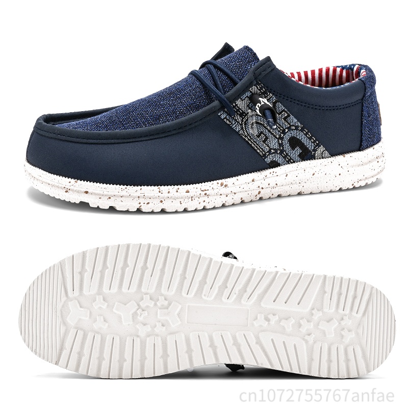 Hot Sale Blue/Black Men Loafer - đánh giá và giá Men Shoes Sale