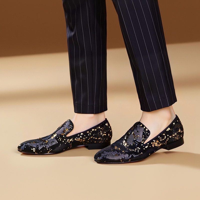 Piergitar Luxurious Black & Go - đánh giá và giá Men Shoes Red Bottom