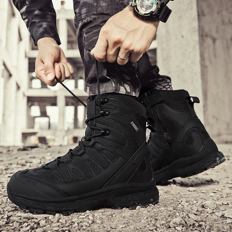 New Men Tactical Boots Militar - đánh giá và giá Men'S Shoes Zipper