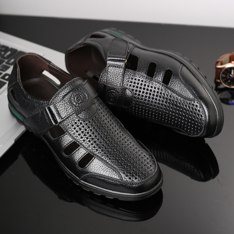 Men's Genuine Leather Sandals  - đánh giá và giá Men Shoes Eu To Us