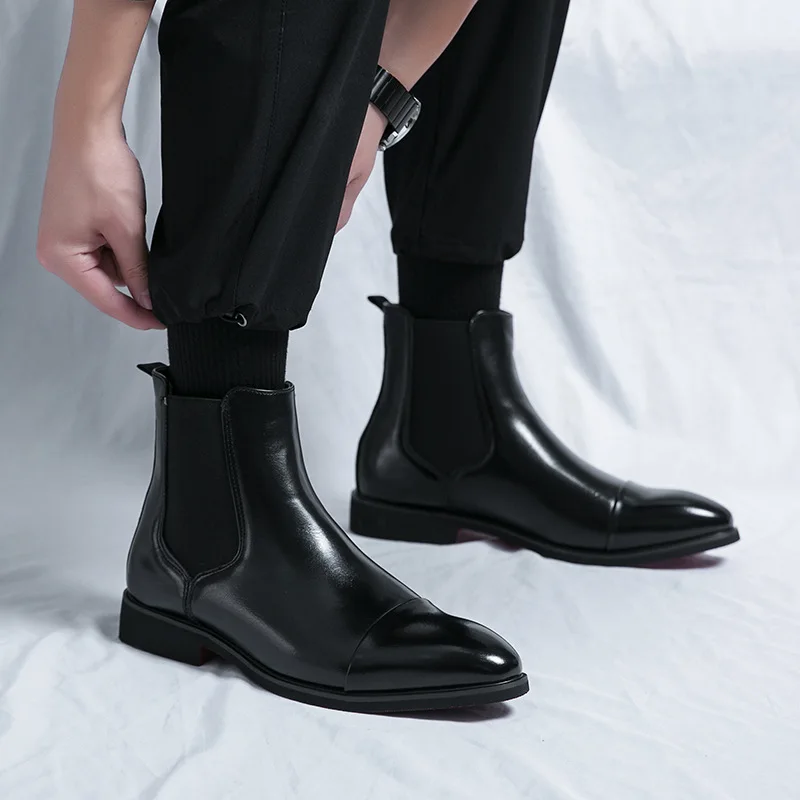 Men's Boots Business Ankle Boo - đánh giá và giá Men Shoes Red Bottom