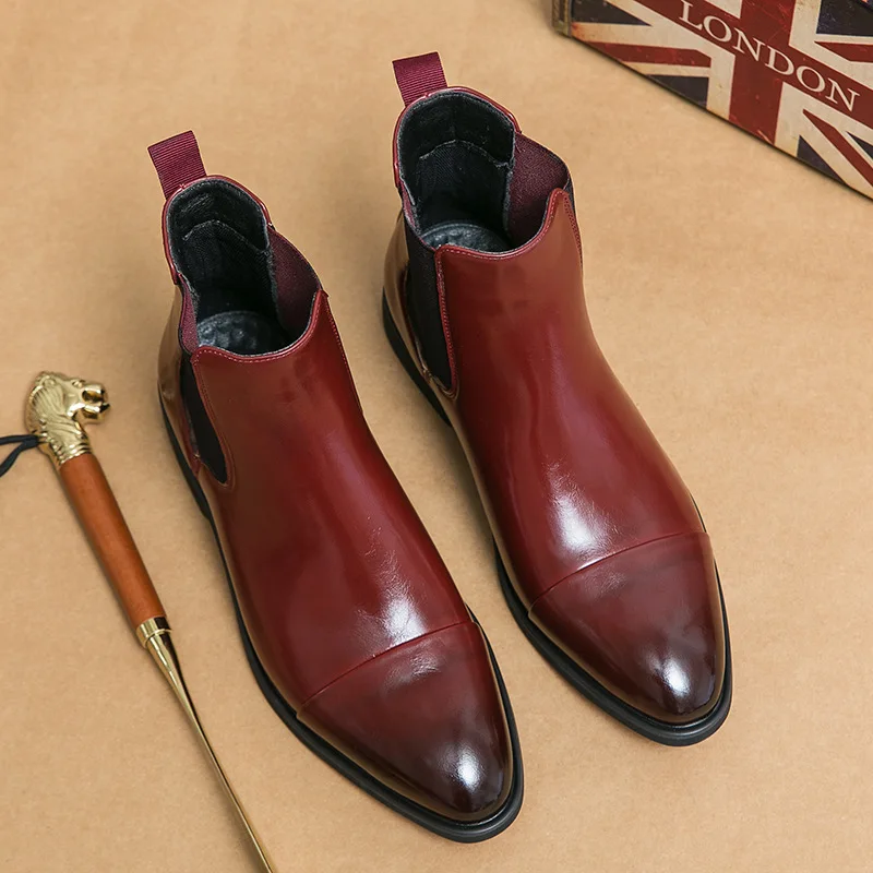 Men's Boots Business Ankle Boo - đánh giá và giá Men Shoes Red Bottom