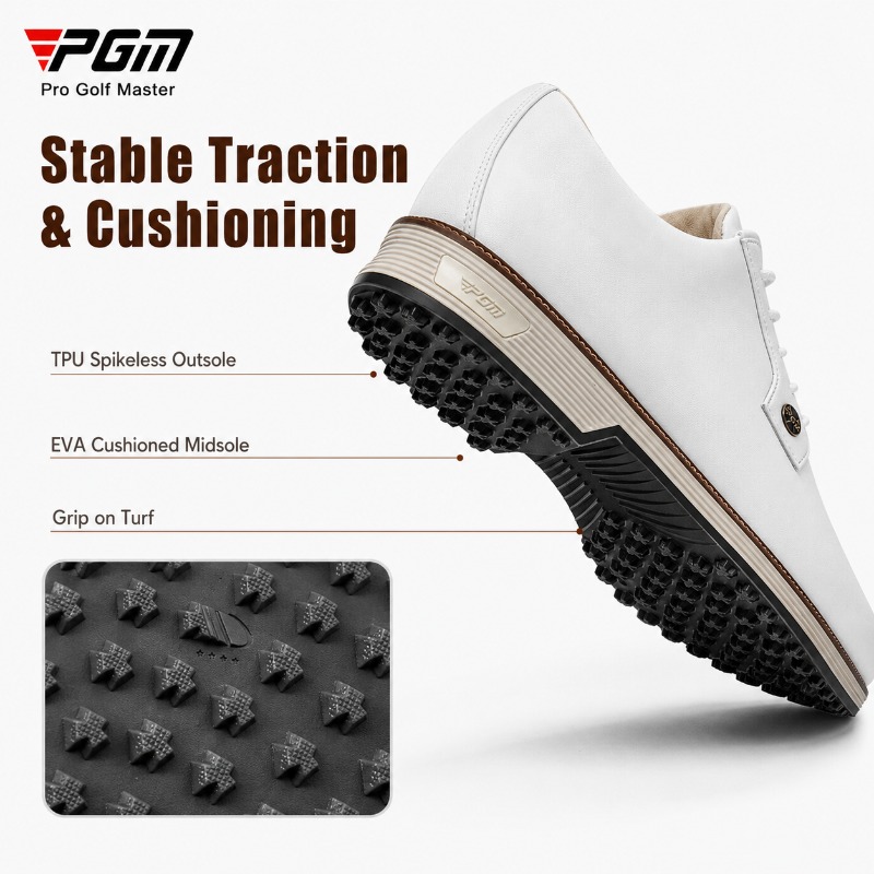 PGM Men's Cow Leather Golf Sho - đánh giá và giá Men Shoes Eu To Us