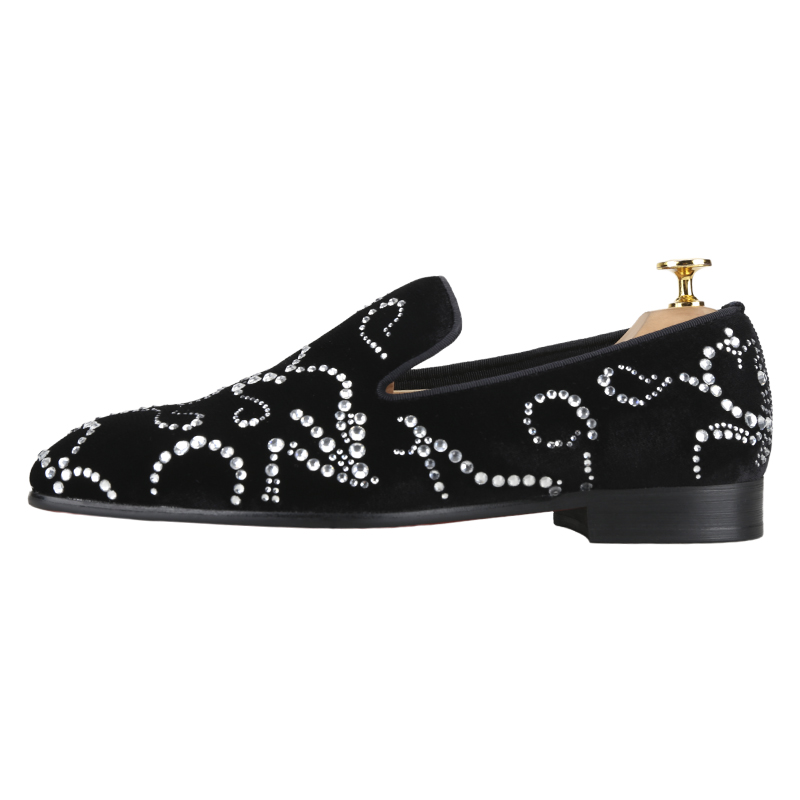 Piergitar Black Velvet And Oct - đánh giá và giá Men Shoes Red Bottom