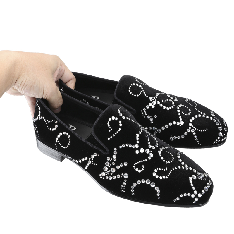 Piergitar Black Velvet And Oct - đánh giá và giá Men Shoes Red Bottom