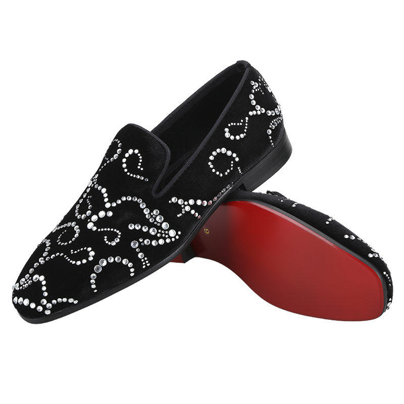 Piergitar Black Velvet And Oct - đánh giá và giá Men Shoes Red Bottom