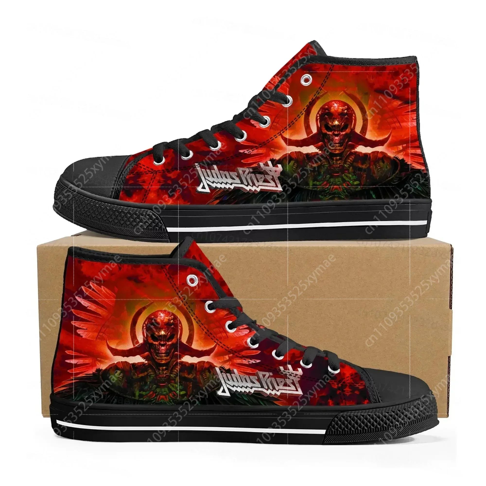 Judas Priest Heavy Metal Rock  - đánh giá và giá Canvas Sneaker High
