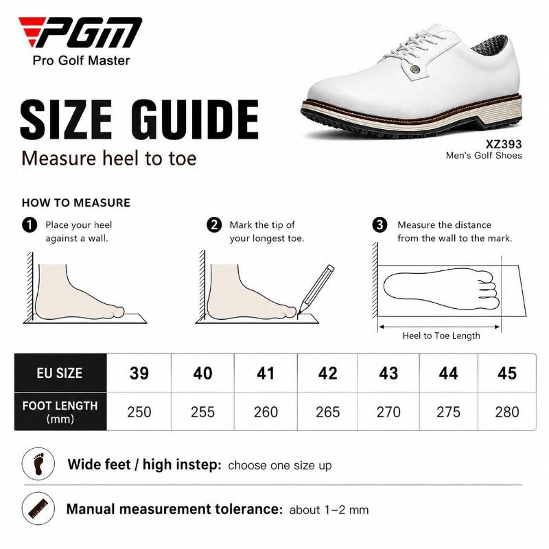 PGM Men's Waterproof Golf Shoe - đánh giá và giá Men Shoes Eu To Us